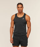 Vital Tank slim fit Black/Silhouette Grey - Unmatched Kicks - GYMSHARK