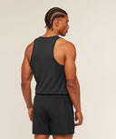 Vital Tank slim fit Black/Silhouette Grey - Unmatched Kicks - GYMSHARK