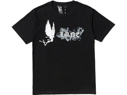 Vlone Pop Smoke Angel Tshirt Black