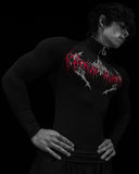 Void Tech™ Deathwing Longsleeve Quarter Zip Compression [HEAVENLY RED] - Unmatched Kicks - Breathedivinity
