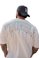 W428 - Drip Oversized Tee Coconut Milk - Unmatched Kicks - YOUNG LA