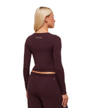Waffle Long Sleeve Top body fit Cherry Purple - Unmatched Kicks - GYMSHARK