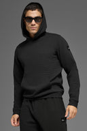 Waffle Lounge Hoodie - Black - Unmatched Kicks - ALO