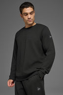 Waffle Lounge Long Sleeve Crew - Black - Unmatched Kicks - ALO