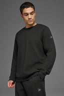 Waffle Lounge Long Sleeve Crew Black - Unmatched Kicks - ALO