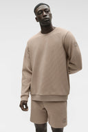 Waffle Lounge Long Sleeve Crew - Gravel - Unmatched Kicks - ALO