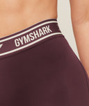 Waistband Logo Leggings regular Cherry Purple - Unmatched Kicks - GYMSHARK