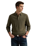Washable Wool Polo - Collar Sweater Cargo Olive Heather - Unmatched Kicks - ralph lauren
