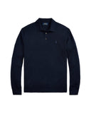 Washable Wool Polo - Collar Sweater Hunter Navy - Unmatched Kicks - ralph lauren