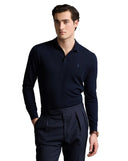 Washable Wool Polo - Collar Sweater Hunter Navy - Unmatched Kicks - ralph lauren