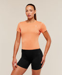 Washed Pastel Baby Tee Pop Dayglow Peach/Wash - Unmatched Kicks-GYMSHARK