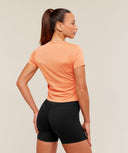 Washed Pastel Baby Tee Pop Dayglow Peach/Wash - Unmatched Kicks-GYMSHARK
