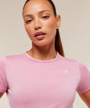 Washed Pastel Baby Tee Pop Focus Pink/Wash - Unmatched Kicks-GYMSHARK
