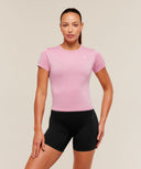 Washed Pastel Baby Tee Pop Focus Pink/Wash - Unmatched Kicks-GYMSHARK