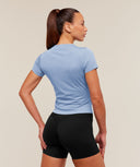 Washed Pastel Baby Tee Pop Steady Purple/Wash - Unmatched Kicks-GYMSHARK