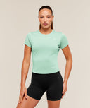 Washed Pastel Baby Tee Pop Turquoise/Wash - Unmatched Kicks-GYMSHARK