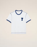 White Cotton Ami De Coeur Knitted Patch T-shirt - Unmatched Kicks - Ami Paris