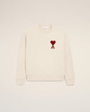 White Cotton Ami De Coeur Sweatshirt - Unmatched Kicks - Ami Paris