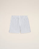 White Cotton Elasticated Shorts - Unmatched Kicks - Ami Paris