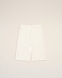White Cotton Loose Bermuda Shorts - Unmatched Kicks - Ami Paris