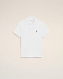 White Cotton Short Sleeves Ami De Coeur Polo Shirt - Unmatched Kicks - 