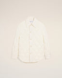 White Nylon Padded Buttoned Jacket - Unmatched Kicks - Ami Paris