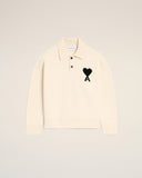 White Wool Ami De Coeur Polo - Unmatched Kicks - Ami Paris