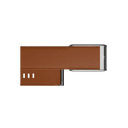 Whoop 5.0/ MG Life Leatherluxe Straight Chestnut/Cream with Titanium Band (Strap Only) - Unmatched Kicks - whoop