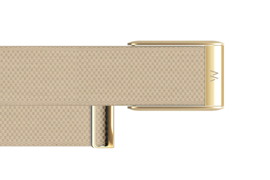 Whoop 5.0 Superknit Luxe Dune with Gold Band (12 Month Peak Subscription Included)