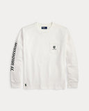 Wimbledon Big Fit Long-Sleeve T-Shirt White - Unmatched Kicks-ralph lauren