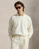 Wimbledon Collared Sweatshirt Deckwash White - Unmatched Kicks-ralph lauren