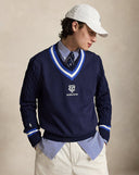 Wimbledon Hybrid Sweatshirt Refined Navy - Unmatched Kicks-ralph lauren