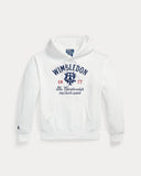 Wimbledon Relaxed Fit Graphic Hoodie White - Unmatched Kicks-ralph lauren