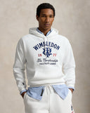 Wimbledon Relaxed Fit Graphic Hoodie White - Unmatched Kicks-ralph lauren