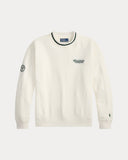 Wimbledon Vintage Fit Sweatshirt Deckwash White - Unmatched Kicks-ralph lauren