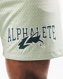 Wolf Head Mesh Short 6" - Sage - Unmatched Kicks - Alphalete