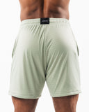 Wolf Head Mesh Short 6" - Sage - Unmatched Kicks - Alphalete