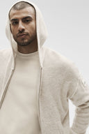 Wool Cashmere New Class Full Zip Hoodie Oatmeal Heather - Unmatched Kicks-ALO