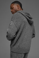 Wool Cashmere New Class Full Zip Hoodie Platinum Grey - Unmatched Kicks-ALO
