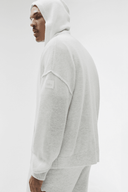 Wool Cashmere New Class Full Zip Hoodie White Heather - Unmatched Kicks-ALO
