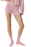 Wool Cashmere Ribbed Noble Short - Vintage Pink - Unmatched Kicks - ALO
