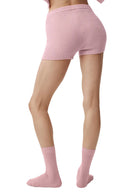 Wool Cashmere Ribbed Noble Short - Vintage Pink - Unmatched Kicks - ALO