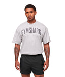 Worn Graphic T-Shirt oversized fit Light Grey Core Marl - Unmatched Kicks - GYMSHARK