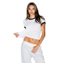 Worn In Jersey BABY TEE Snow Contrast - Unmatched Kicks - SKIMS