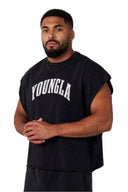 YOUNG LA 4171 - Huge Cut - Offs Black Wash - Unmatched Kicks - YOUNG LA