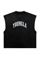YOUNG LA 4171 - Huge Cut - Offs Black Wash - Unmatched Kicks - YOUNG LA