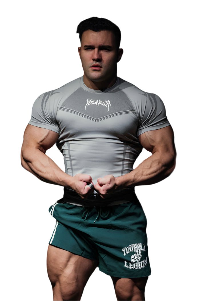 YOUNG LA 475 4041 - Warrior Compression Tees Grey - Unmatched Kicks