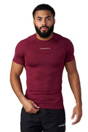 YOUNG LA 475 SuperVillain Compression Tees Burgund - Unmatched Kicks - YOUNG LA