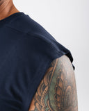 Zero Accent Tank - Dark Navy - Unmatched Kicks - Alphalete