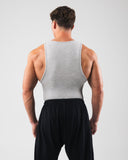 Zero Ribbed Tank 2pk - Heather Grey - Unmatched Kicks - Alphalete
